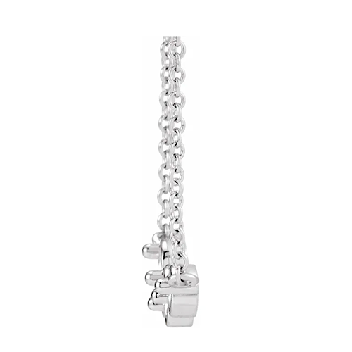 14K White Gold 4-Stone Family 18