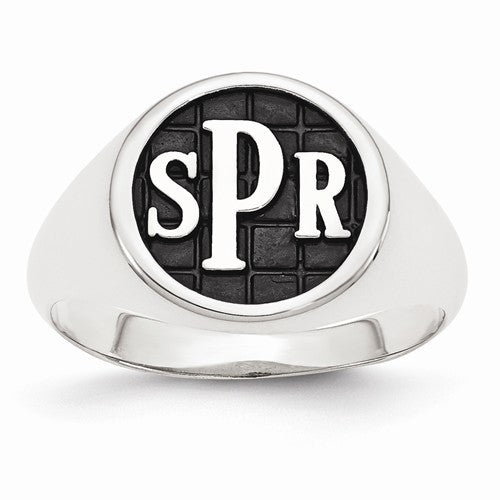 Monogram Signet Ring - Luxury S00 Silver