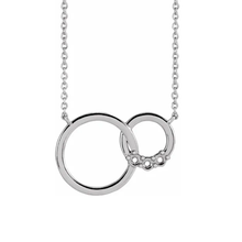 14K White Gold 1-5 Stone Family Circle 18